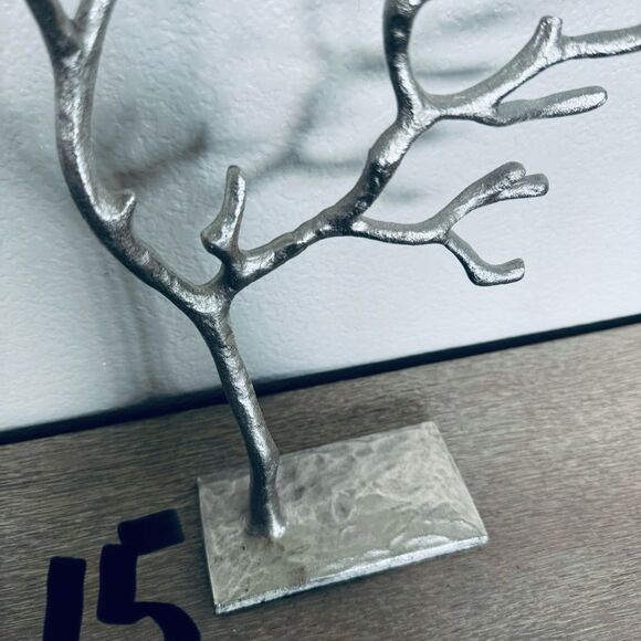 Threshold Silver Metal Jewelry Tree Display Stand - Picture 2 of 4
